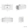 Sorrento Fluted Coastal White Wall Hung Drawer Vanity with Marble Top & Marin Basin 1000mm