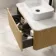 Sorrento Fluted Country Oak Wall Hung Drawer Vanity with Marble Top & Reno Basin 800mm
