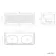 Sorrento Fluted Black Walnut Wall Hung Drawer Vanity with Matt White Double Basin 1200mm