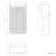 Sicily Fluted Coastal White Vanity with Semi Recessed Basin 500mm - Chrome Handles