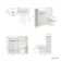 Sicily Fluted Coastal White Combination Vanity Basin and Miami Toilet 1000mm - Chrome Handles