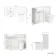 Sicily Fluted Coastal White Combination Vanity Basin and Tucson Toilet 1200mm - Chrome Handles - Left Handed