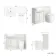 Sicily Fluted Coastal White Combination Vanity Basin and Utah Comfort Height Toilet 1200mm - Chrome Handles - Left Handed