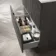 Crete Fluted Charcoal Elm Vanity Drawer with Marble Top 800mm - Excludes Counter Top Basin