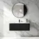 Sorrento Fluted Matt Black Wall Hung Basin Drawer Vanity 1000mm
