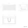 Sorrento Fluted Matt Black Wall Hung Drawer Vanity with Black Basin 800mm