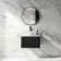 Sorrento Fluted Matt Black Wall Hung Drawer Vanity with Marble Top & Nevis Basin 600mm