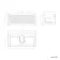 Sorrento Fluted Matt Black Wall Hung Drawer Vanity with Marble Top & Marin Basin 1000mm