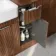 Sicily Fluted Black Walnut Combination Vanity Basin 1500mm (Excludes Toilet) - Chrome Handles