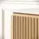 Maru Oak Wood Grain Vanity Cabinet 1400mm with Matt White Stone Top - Basin Not Included