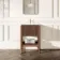 Maru Walnut Wood Grain Vanity Unit 600mm