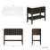 Maru Black Oak Wood Grain Vanity Cabinet 1000mm with Matt White Stone Top - Basin Not Included