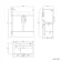 100% Waterproof - Harper Gloss White PVC Basin Vanity and Back To Wall Toilet Unit 1200mm - Excludes Toilet