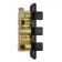 Galway Premium Matt Black Square Thermostatic Set - 300mm Head, Hand Shower & Body Jets