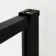 Munich Matt Black Grid 8mm Walk In Shower Enclosure 1400mm & 700mm Glass with Pivotal Return Panel
