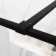 Munich Matt Black Framed 8mm Walk In Shower Enclosure 1200mm & 700mm Glass with Pivotal Return Panel