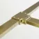 Munich Brushed Brass Framed 8mm Walk In Shower Enclosure 1400mm & 800mm Glass with Return Panel