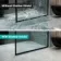 Munich Fluted Effect Matt Black Framed 8mm Wet Room Shower Glass 1400mm & 250mm Pivotal Return Panel