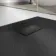 Berlin Rectangular Matt Black Slate Effect SMC Composite Shower Tray 1400x700mm