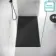 Berlin Rectangular Matt Black Slate Effect SMC Composite Shower Tray 1600x900mm
