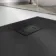 Berlin Rectangular Matt Black Slate Effect SMC Composite Shower Tray 1700x900mm