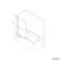 P Shaped 1600 Shower Bath with Front Panel & 4mm Screen with Rail - Left Handed