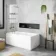 Dover 1600x750 Keyhole Shower Bath & 6mm Easy Clean Screen with Rail