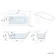 Abingdon 1700mm Single Ended Roll Top Bath - Brushed Brass Ball Feet