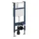 Idaho Pneumatic Wall Hung Toilet Frame and Concealed Cistern with Brushed Copper Flush Plate - Square Buttons