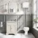Hudson Traditional Toilet With High-level Cistern And Soft Close Seat