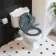 Lima Traditional Close Coupled Toilet With Inky Blue Wooden Seat