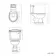 Lima Traditional Close Coupled Toilet With Midnight Green Wooden Seat