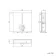 Harper Stone Grey Wall Hung Cabinet 600x600mm - Brushed Brass Accents