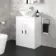 Avon Gloss White Vanity with Marble Top & Oval Counter Top Basin 600mm