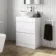 Trent Gloss White Vanity Drawer with Oval Counter Top Basin 600mm