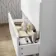 Trent Gloss White Vanity Drawer with Curved Counter Top Basin 800mm
