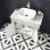 Bermuda Chalk White Cabinet with Marble Top 800mm - Excludes Counter Top Basin