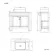 Bermuda Graphite Grey Vanity with Marble Top & Curved Counter Top Basin 800mm