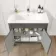 Bermuda Graphite Grey Basin Vanity Drawer and Back To Wall Toilet 1300mm (Excludes Pan & Cistern)