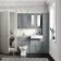 Monaco Dove Grey Combination Vanity Basin with Marble Top 1200mm (Excludes Pan & Cistern)