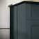 Lucia Inky Blue Vanity with Oak Effect Top & Curved Counter Top Basin 840mm
