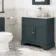 Lucia Inky Blue Vanity with Marble Top & Round Counter Top Basin 840mm