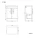 Avon Gloss White Counter Top Vanity 600mm - Black Accents