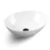Avon Gloss White Vanity Drawer with Marble Top & Oval Counter Top Basin 600mm - Black Accents