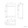 Avon Gloss White Combination Basin Drawer and Aruba Toilet 1100mm - Black Accents - Left Handed