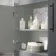 Avon Stone Grey Vanity with Marble Top & Curved Counter Top Basin 600mm - Black Accents
