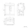 Avon Stone Grey Combination Vanity Basin and Aruba Toilet 1100mm - Black Accents - Left Handed