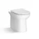 Avon Stone Grey Combination Vanity Basin and Aruba Toilet 1100mm - Black Accents - Right Handed