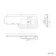 Avon Stone Grey Combination Vanity Basin and Aruba Toilet 1100mm - Black Accents - Right Handed