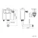 Avon Stone Grey Combination Basin Drawer and Boston Toilet 1100mm - Black Accents - Left Handed